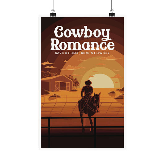 Cowboy Romance Poster