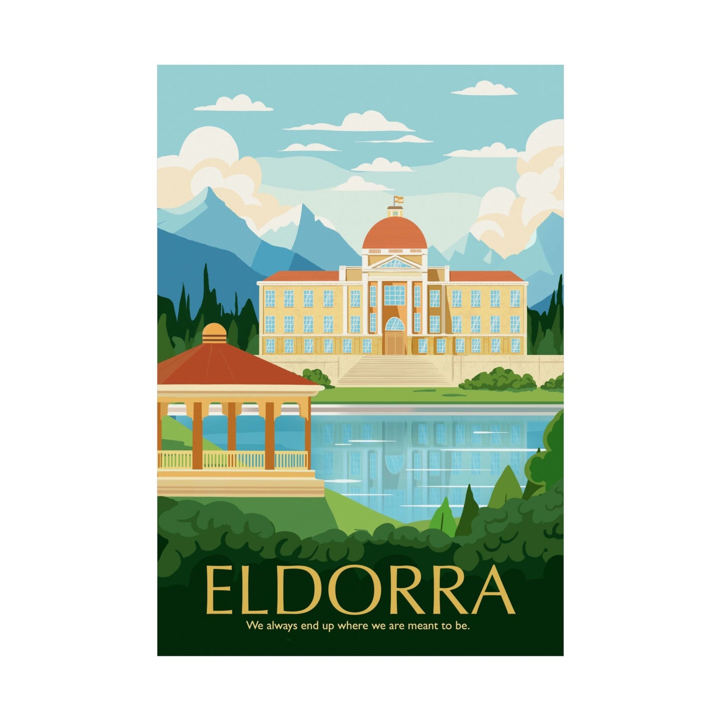 Officially Licensed Eldorra Travel Poster