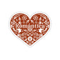 Romántica Talavera Heart Sticker